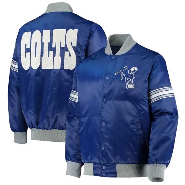 Indianapolis Colts Historic Logo Royal Satin Jacket