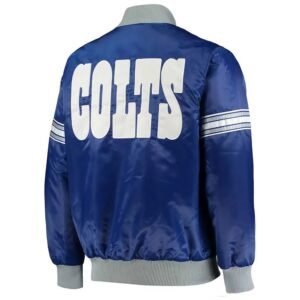 Indianapolis Colts Historic Logo Royal Satin Jacket