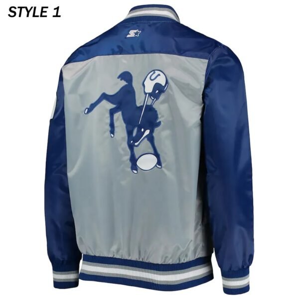 Indianapolis Colts The Tradition II Team Satin Jacket