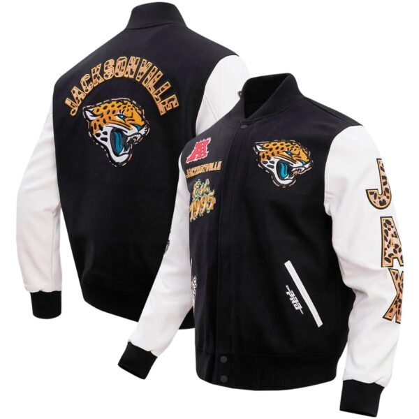 Jacksonville Jaguars Wool and Leather Varsity Jacket