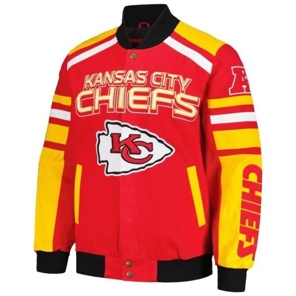 Kansas City Chiefs G-III Sports Red Power Forward Racing Jacket