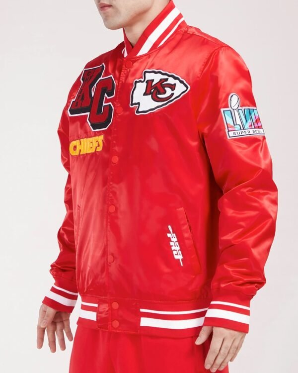 Kansas City Chiefs Mashup Satin Jacket