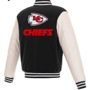 Kansas City Chiefs Two Tone Wool Leather Letterman Jacket