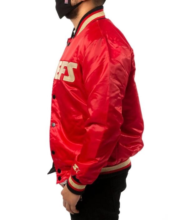 Kansas City Chiefs Red And Black Varsity Jacket