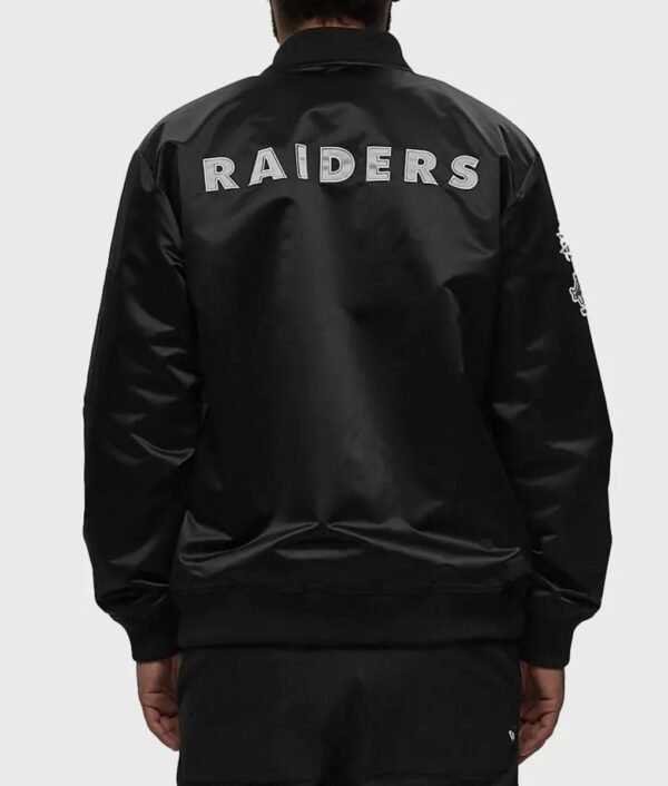 Las Vegas Raiders Bomber Lightweight Satin Jacket
