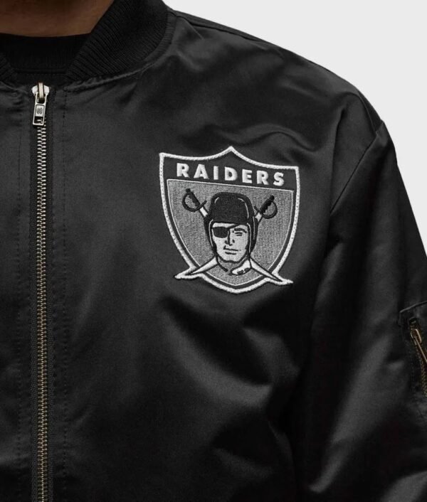 Las Vegas Raiders Bomber Lightweight Satin Jacket