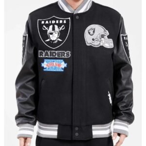Las Vegas Raiders Mash Up Varsity Jacket