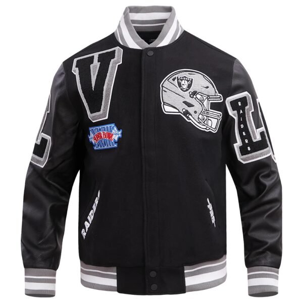 Las Vegas Raiders Mashup Varsity Jacket