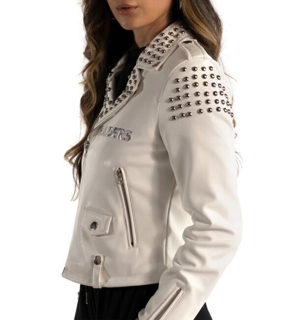 Las Vegas Raiders x The Wild Collective Leather Jacket