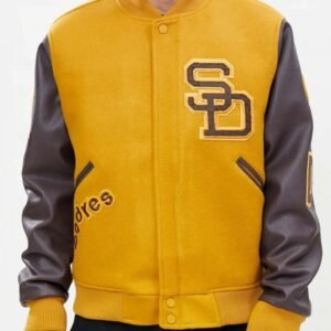 Logo San Diego Padres Full-Zip Varsity Jacket