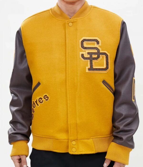 Logo San Diego Padres Full-Zip Varsity Jacket