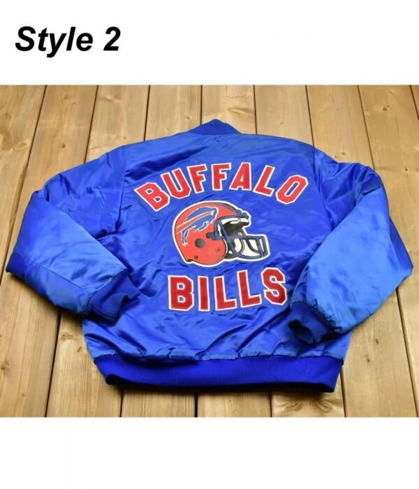 Mafia Buffalo Bills Blue Satin Jacket