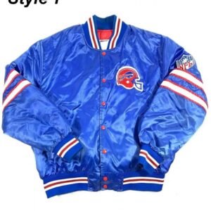Mafia Buffalo Bills Blue Satin Jacket