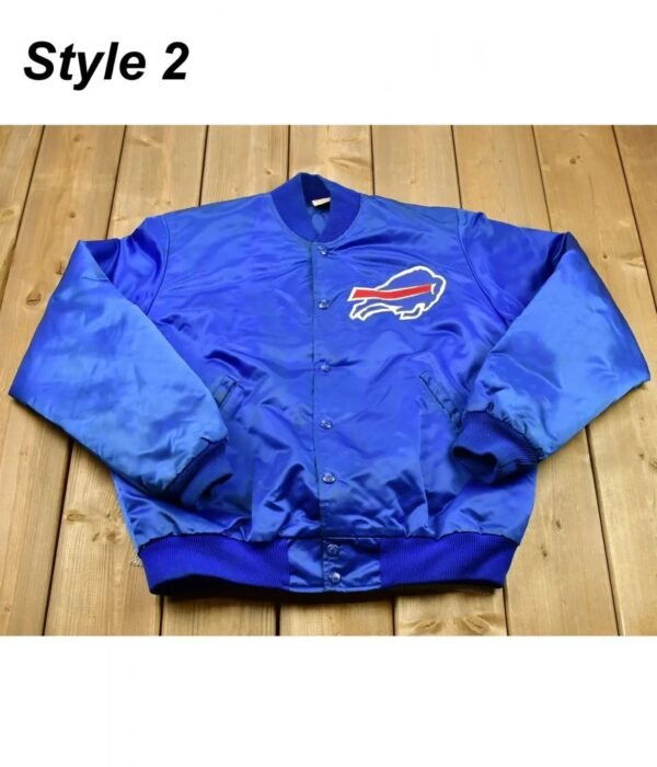 Mafia Buffalo Bills Blue Satin Jacket