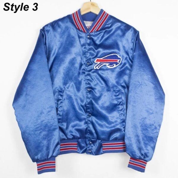 Mafia Buffalo Bills Blue Satin Jacket