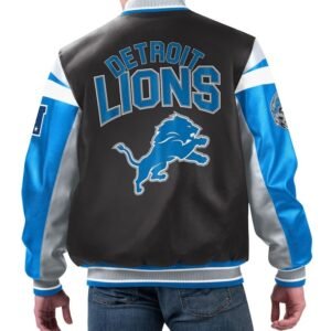 Detroit Lions Full-zip Leather Jacket