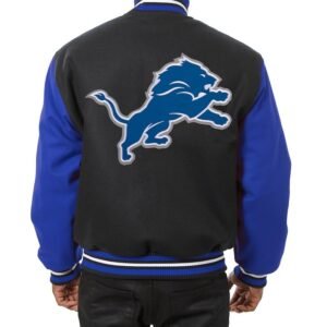 JH Design Detroit Lions Wool Varsity Jacket