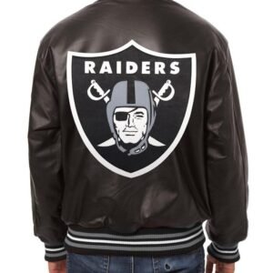 Las Vegas Raiders Jh Design Varsity Leather Jacket