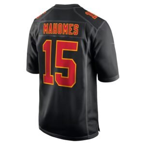 Patrick Mahomes Black Kansas City Chiefs Super Bowl LVIII Game Jersey