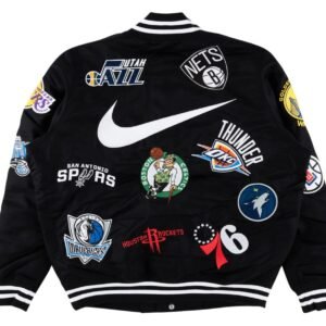 Supreme X Nike NBA Teams Logo Varsity Jacket