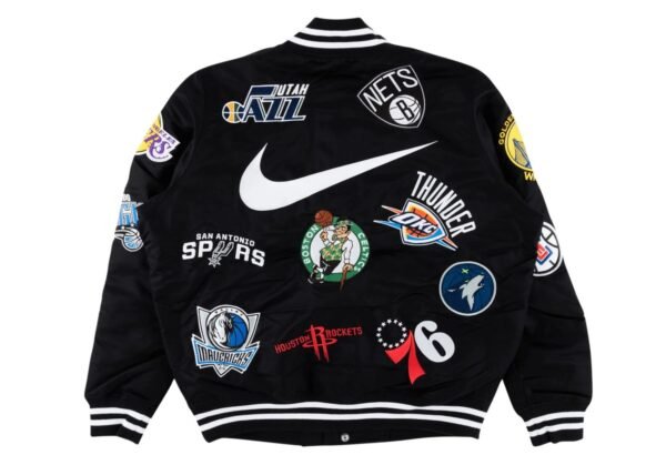 Supreme X Nike NBA Teams Logo Varsity Jacket