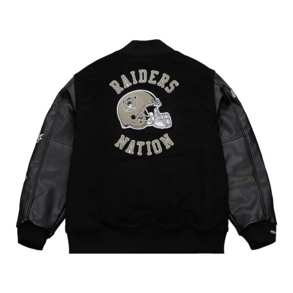 Oakland Raiders Blackout Collection Vintage Jacket