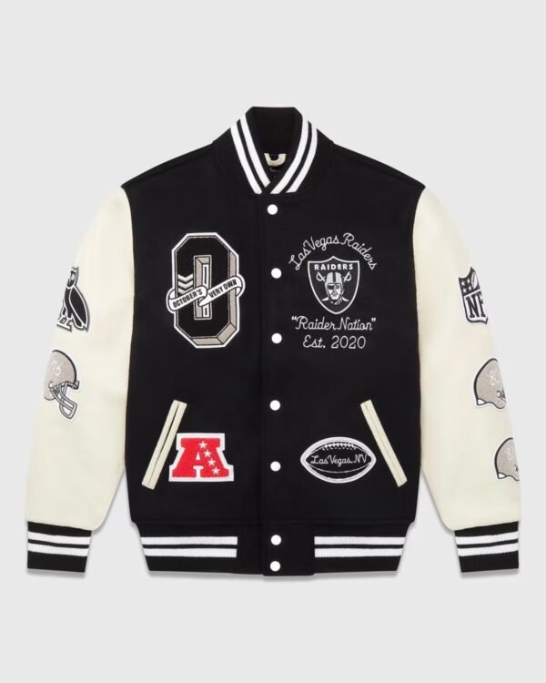 OVO X NFL Las Vegas Raiders Varsity Jacket
