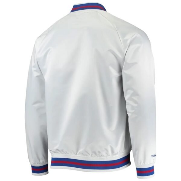 Philadelphia 76ers Sixers Satin Full-Snap Jacket