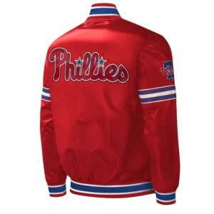 Philadelphia Phillies Midfield Varsity Satin Jacket
