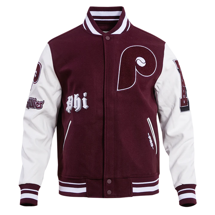 Philadelphia Phillies Old English Varsity Jacket