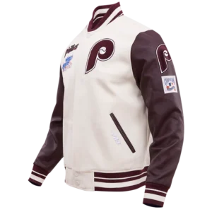 Philadelphia Phillies Retro Classic Rib Wool Varsity Jacket