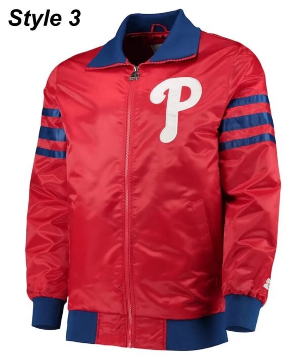 Philadelphia Phillies Bomber Satin Jacket