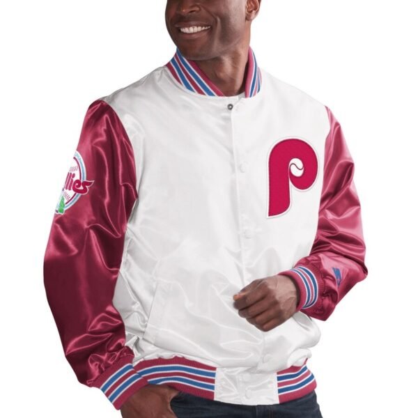Philadelphia Phillies The Legend White Satin Jacket