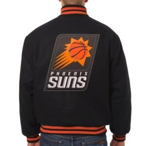 Phoenix Suns Black Wool Varsity Jacket