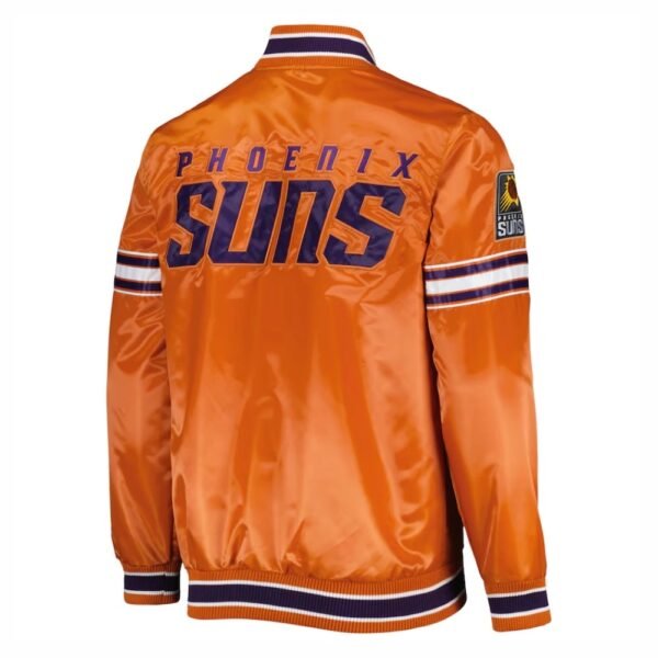 Phoenix Suns Pick & Roll Full-Snap Satin Varsity Jacket