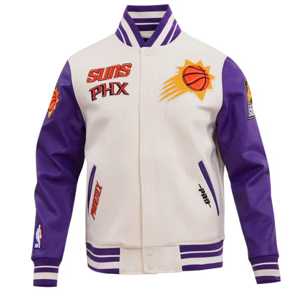 Phoenix Suns Retro Classic Rib Wool Varsity Jacket