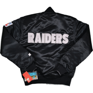 Raiders Starter Vintage Satin Varsity Jacket