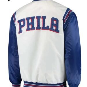 Renegade Philadelphia 76ers Full-Snap Satin Jacket