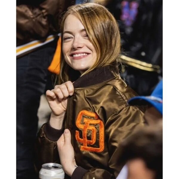 San Diego Padres Emma Stone Bomber Jacket