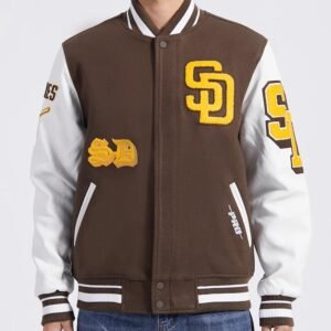 San Diego Padres Old English Varsity Jacket