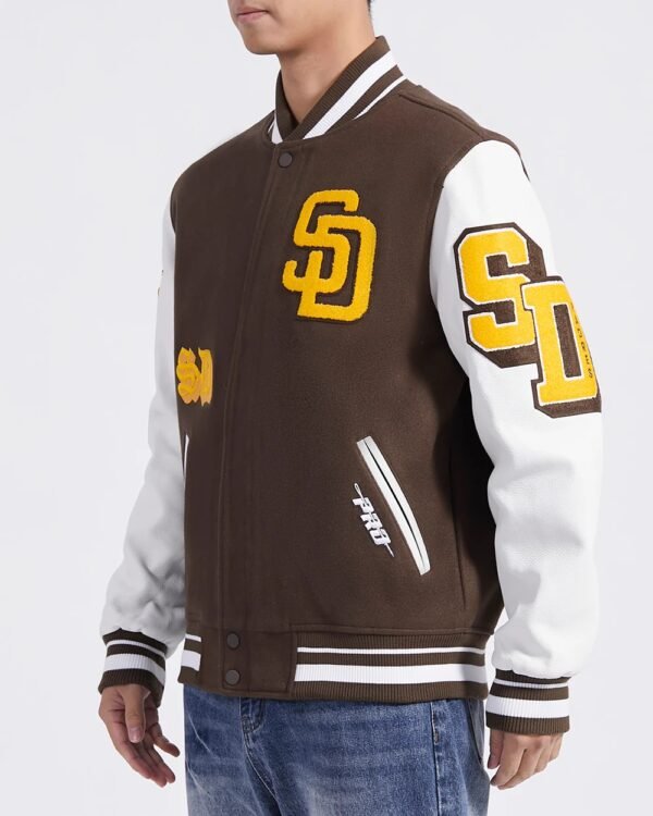 San Diego Padres Old English Varsity Jacket