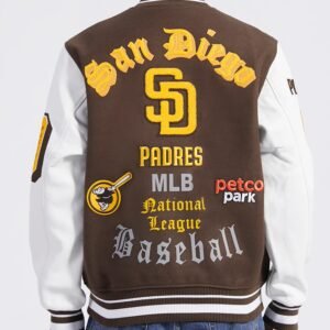 San Diego Padres Old English Varsity Jacket