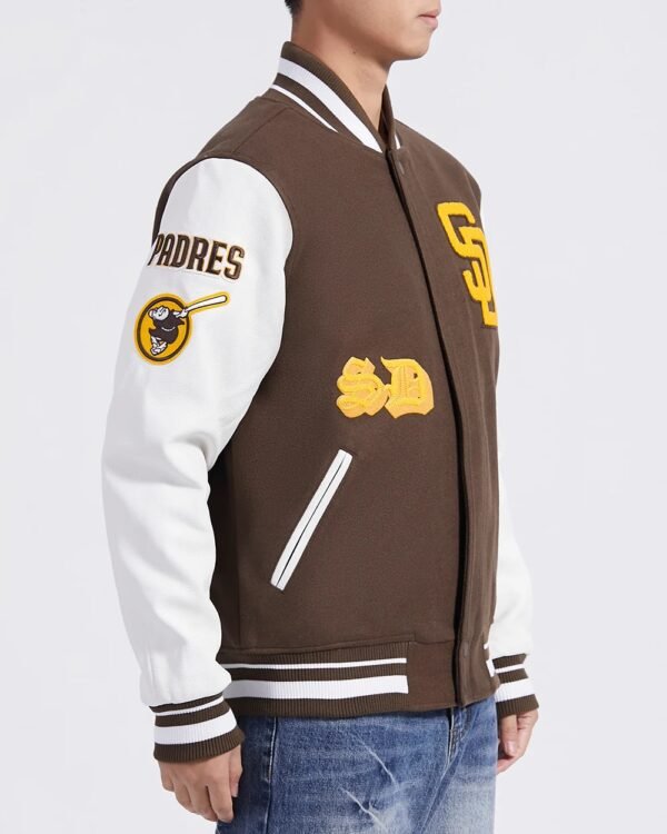 San Diego Padres Old English Varsity Jacket