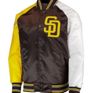 San Diego Padres Raglan Reliever Varsity Jacket