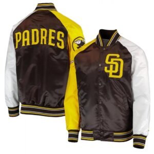 San Diego Padres Raglan Reliever Varsity Jacket