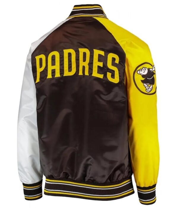 San Diego Padres Raglan Reliever Varsity Jacket
