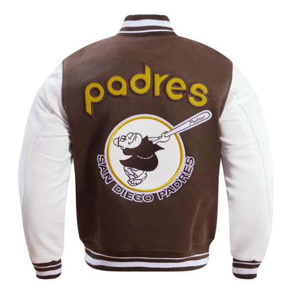 San Diego Padres Retro Classic Rib Wool Varsity Jacket