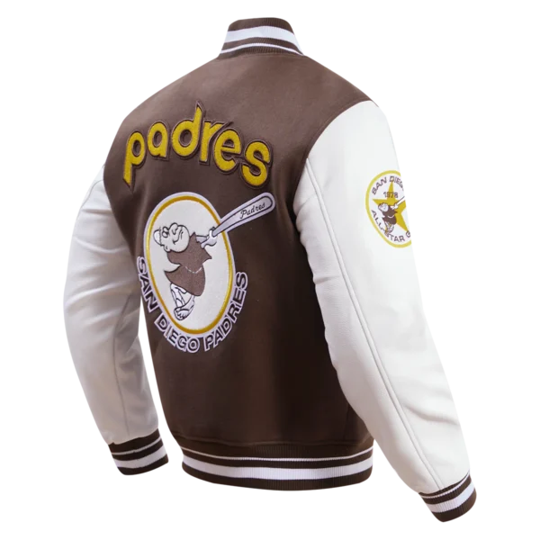 San Diego Padres Retro Classic Rib Wool Varsity Jacket