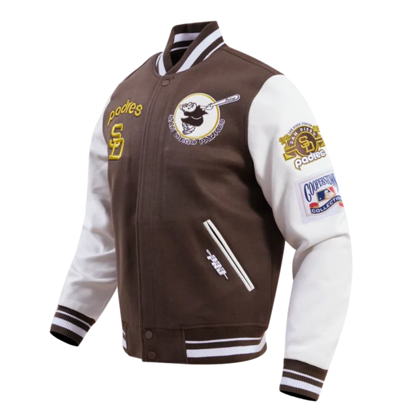 San Diego Padres Retro Classic Rib Wool Varsity Jacket