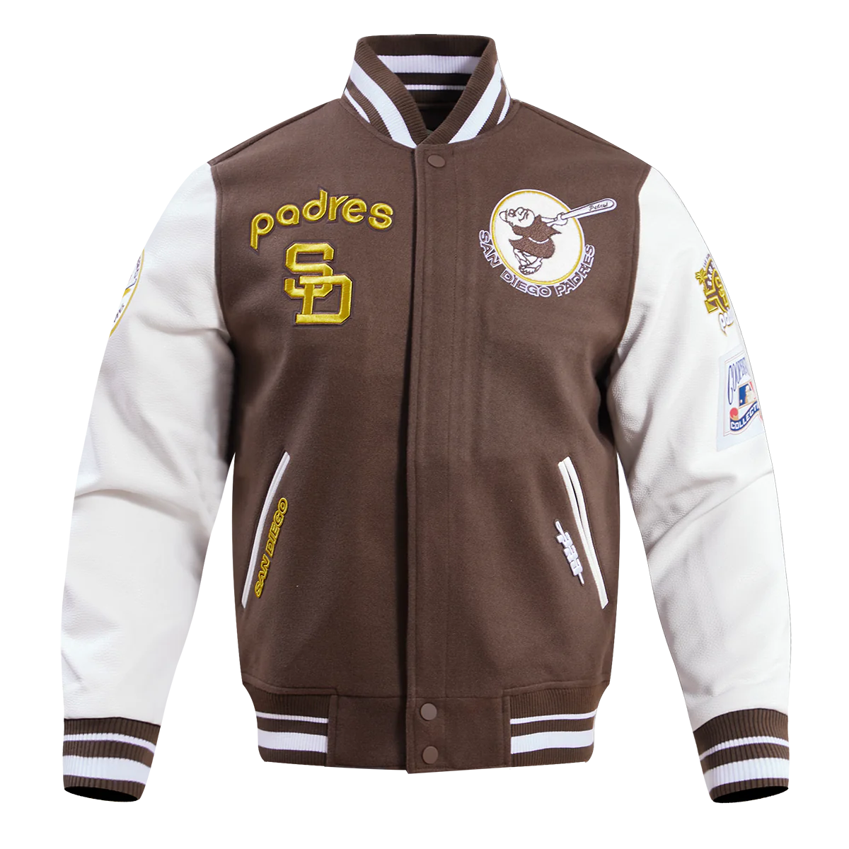 San Diego Padres Retro Classic Rib Wool Varsity Jacket